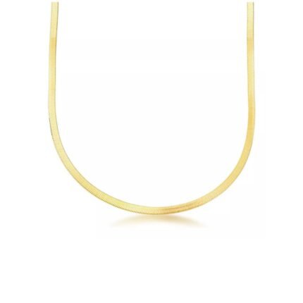 Colar Fita 3mm - Banho 18k